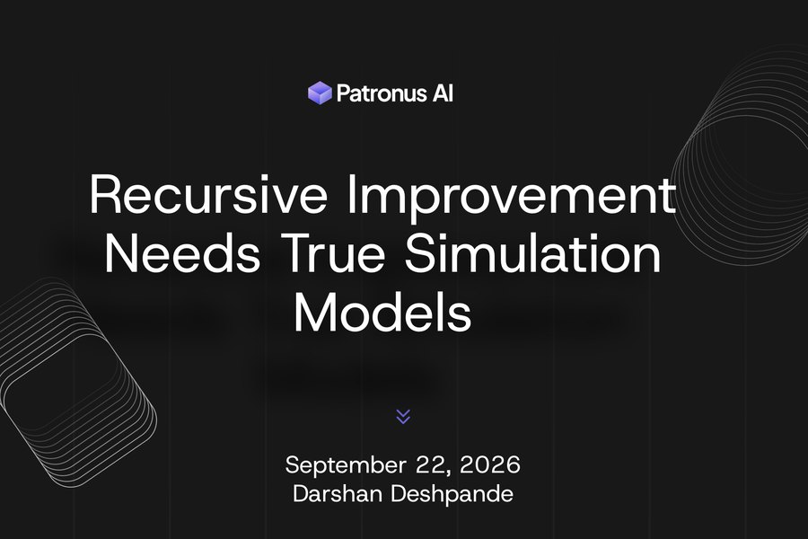 ML Suds and Sciences: Recursive Improvement Needs True Simulation Models